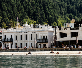 Eichardt's Private Hotel from Queenstown Waterfront