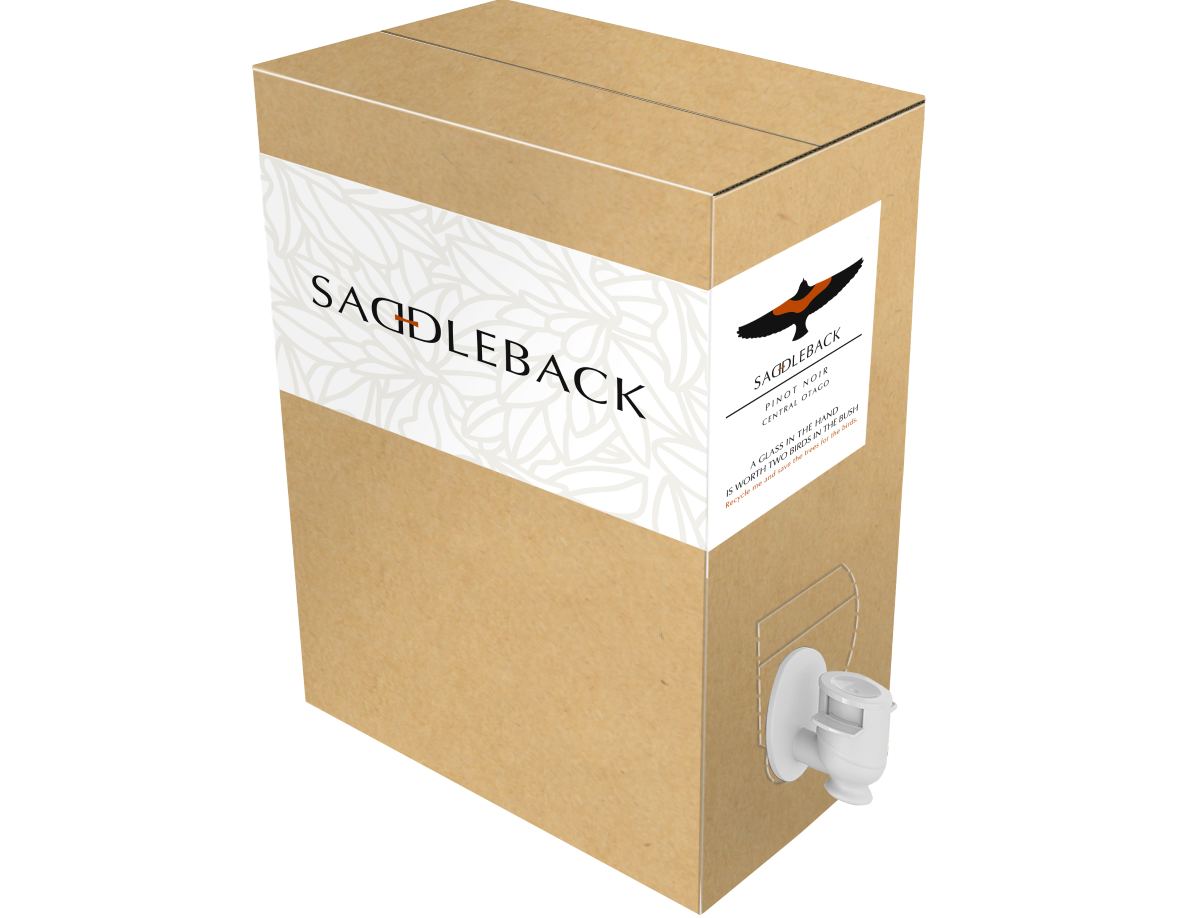 Peregrine Wines' Saddleback 2L Box.