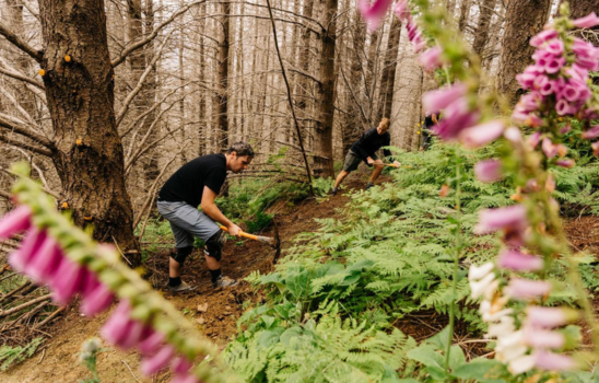 Volunteers at Queenstown Mountain Bike Club's Wednesday dig night