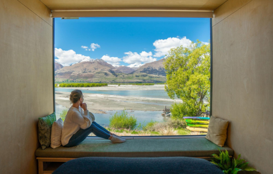 Looking out over the Dart River from Kinloch Ecoscapes
