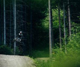 A rider on the Ben Lomond Trails