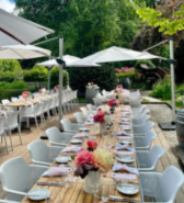 Mora tables set beautifully for the Style Me Mora event