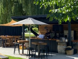 Kinross' outdoor bar.