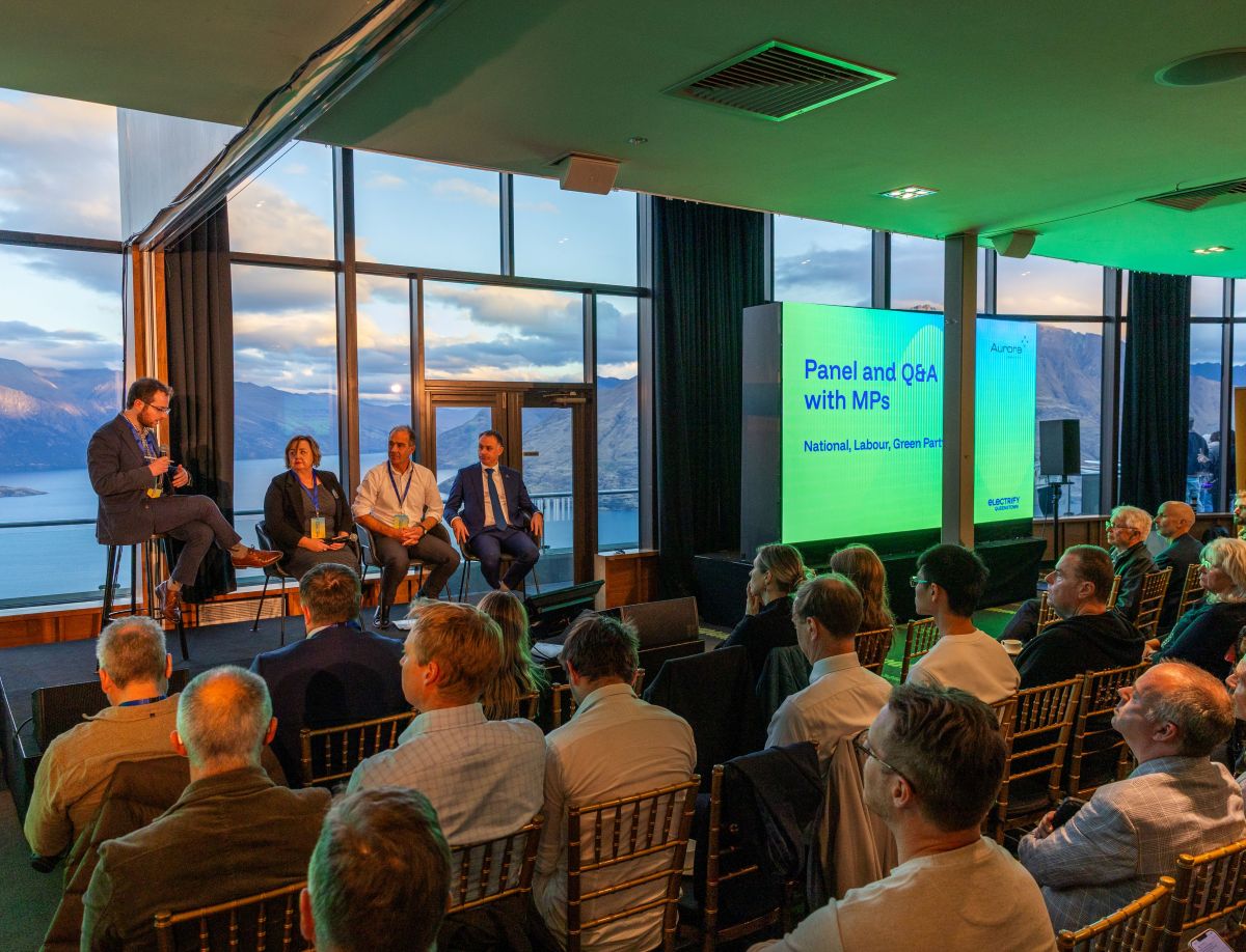 Electrify Queenstown 2025 panel session at Skyline